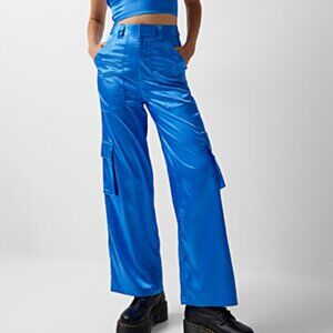 Simons TWIK Royal Blue Wide Leg Cargo Pants (Size Medium)